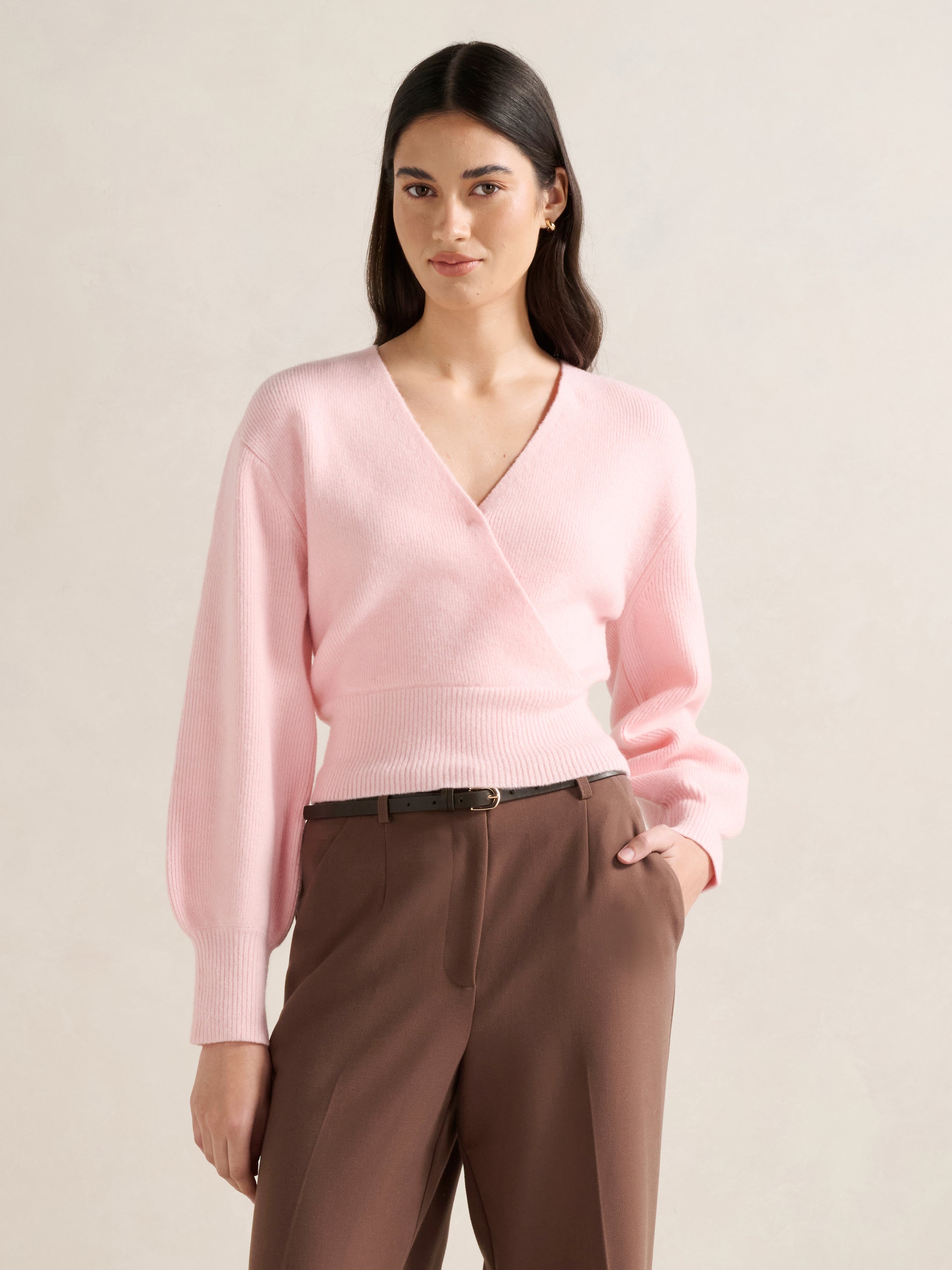 Sloane Wrap Knit Sweater