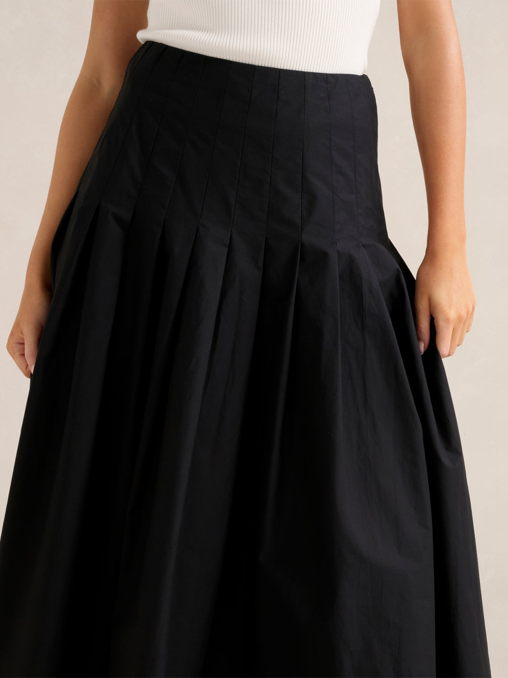 Sasha Pleated Midi Skirt