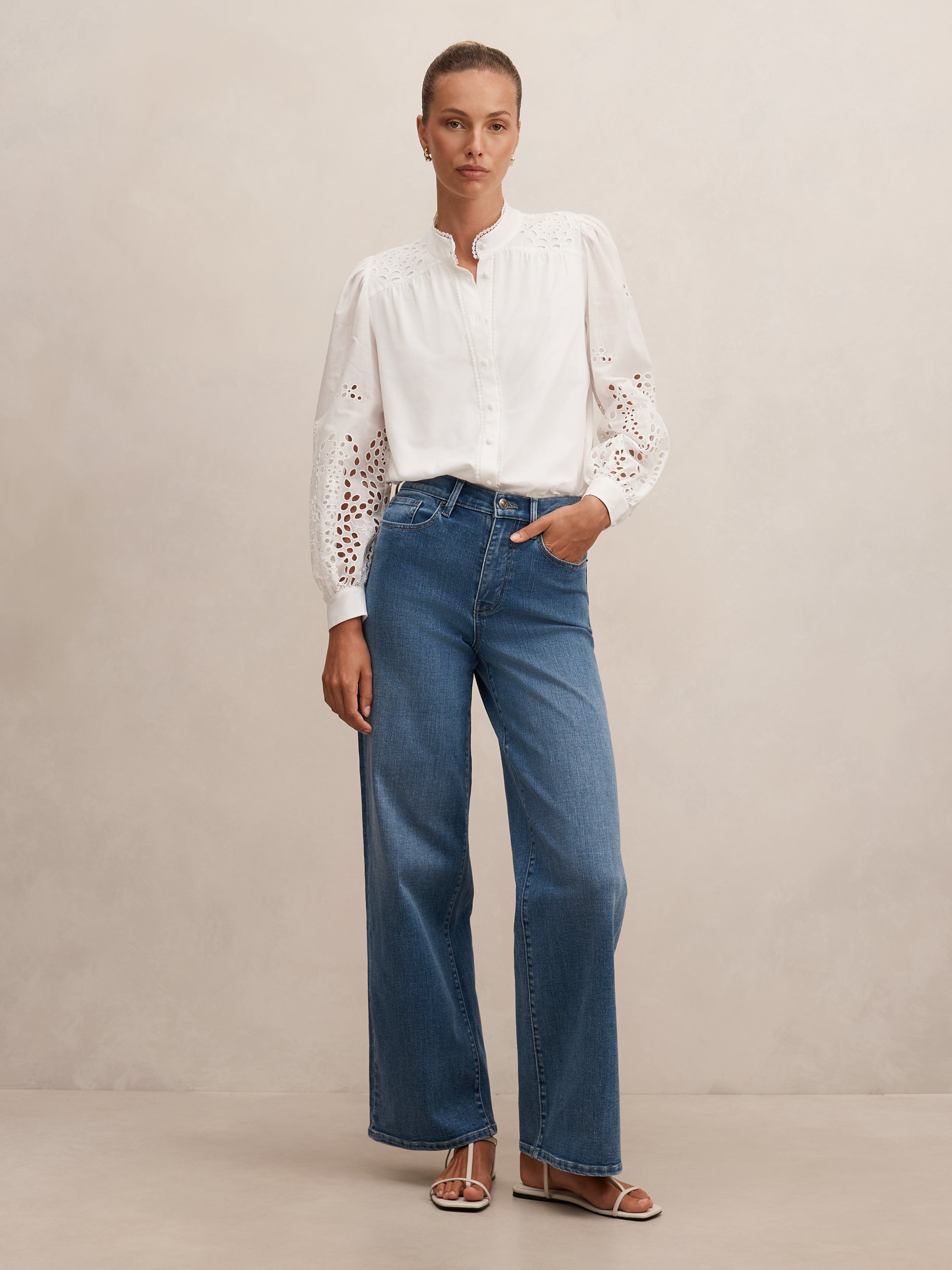 Sutton Embroidered Detail Blouse