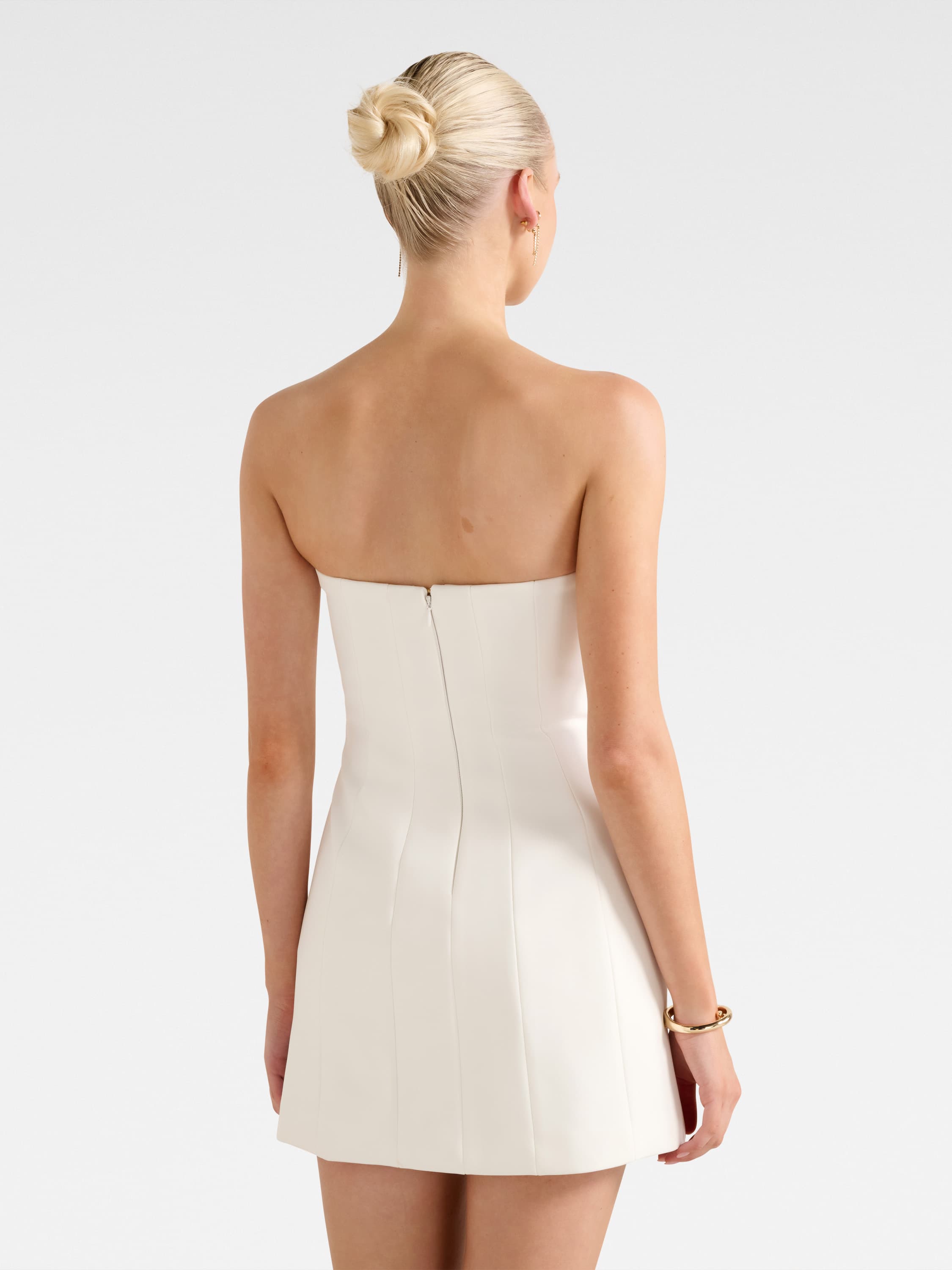 Harper Strapless Bow Mini Dress