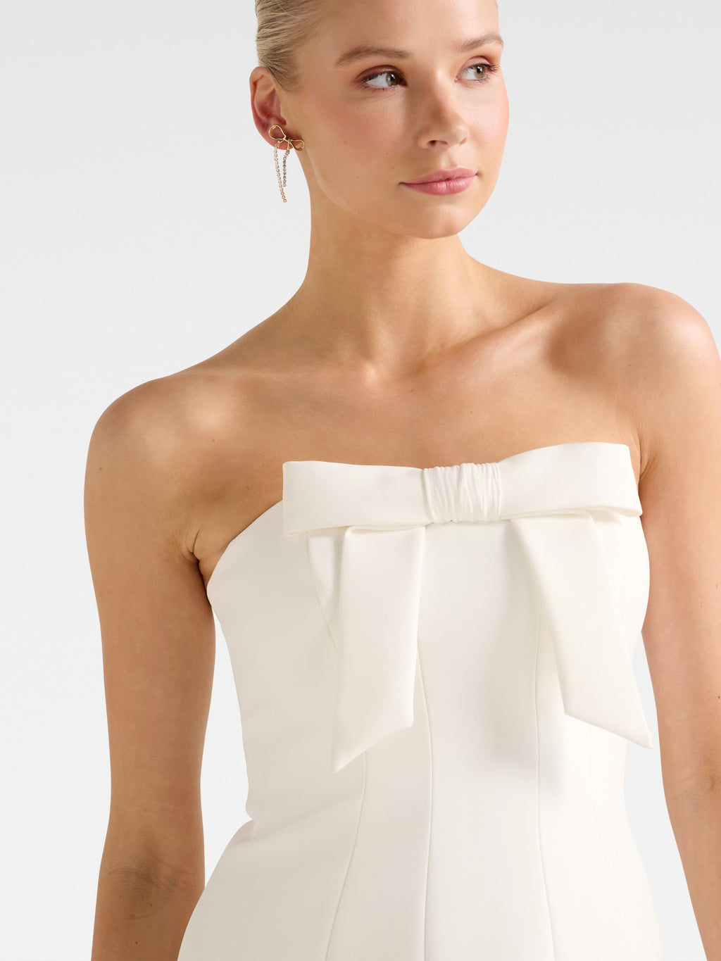 Harper Strapless Bow Mini Dress