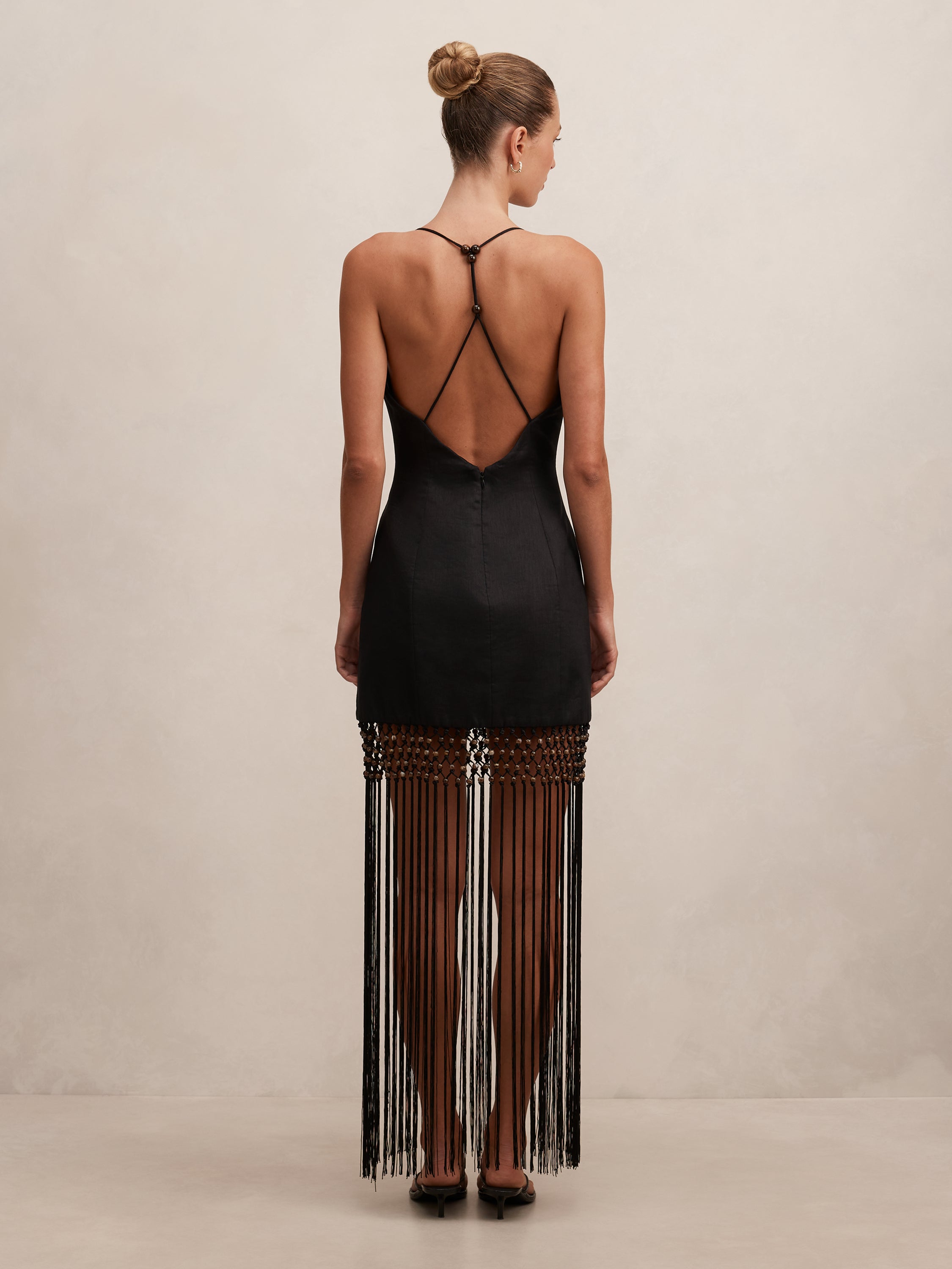Rayna Macrame Fringe Maxi Dress
