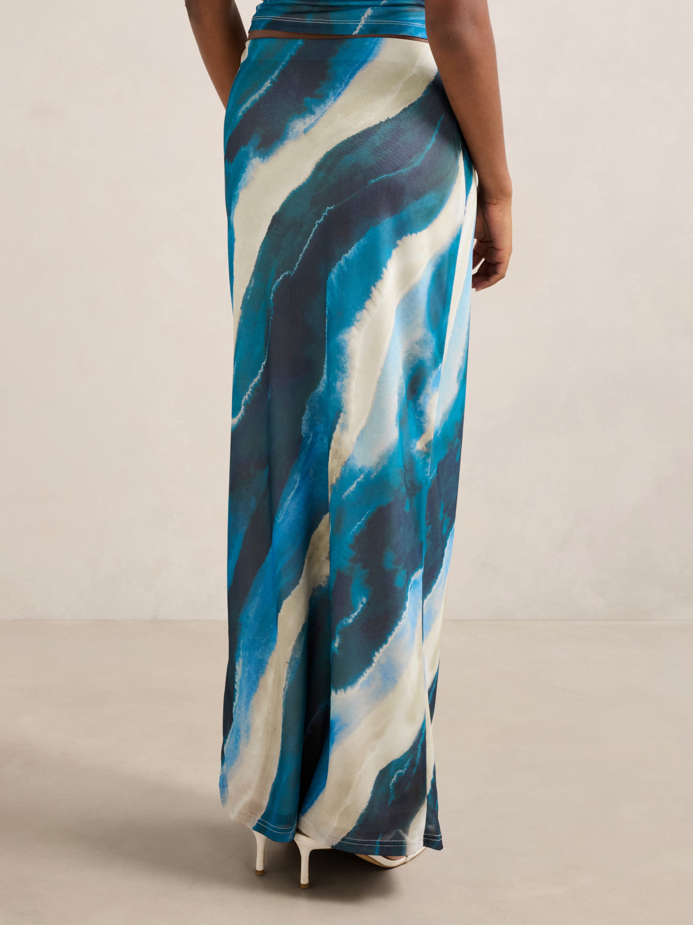 Mia Petite Mesh Maxi Skirt