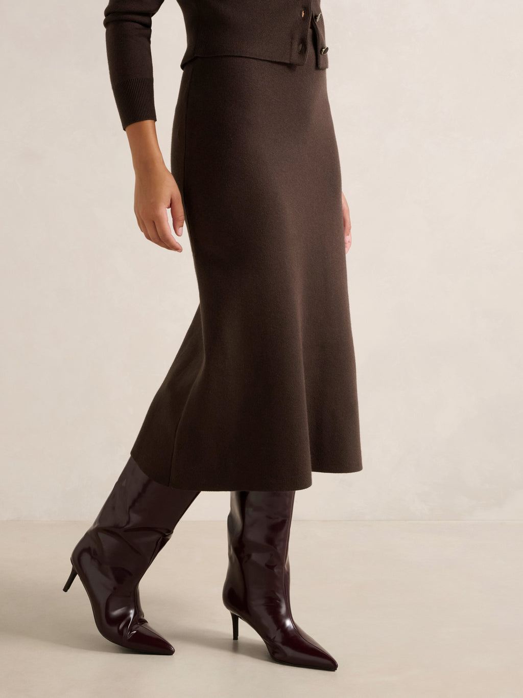 Ally Knitted Midi Skirt