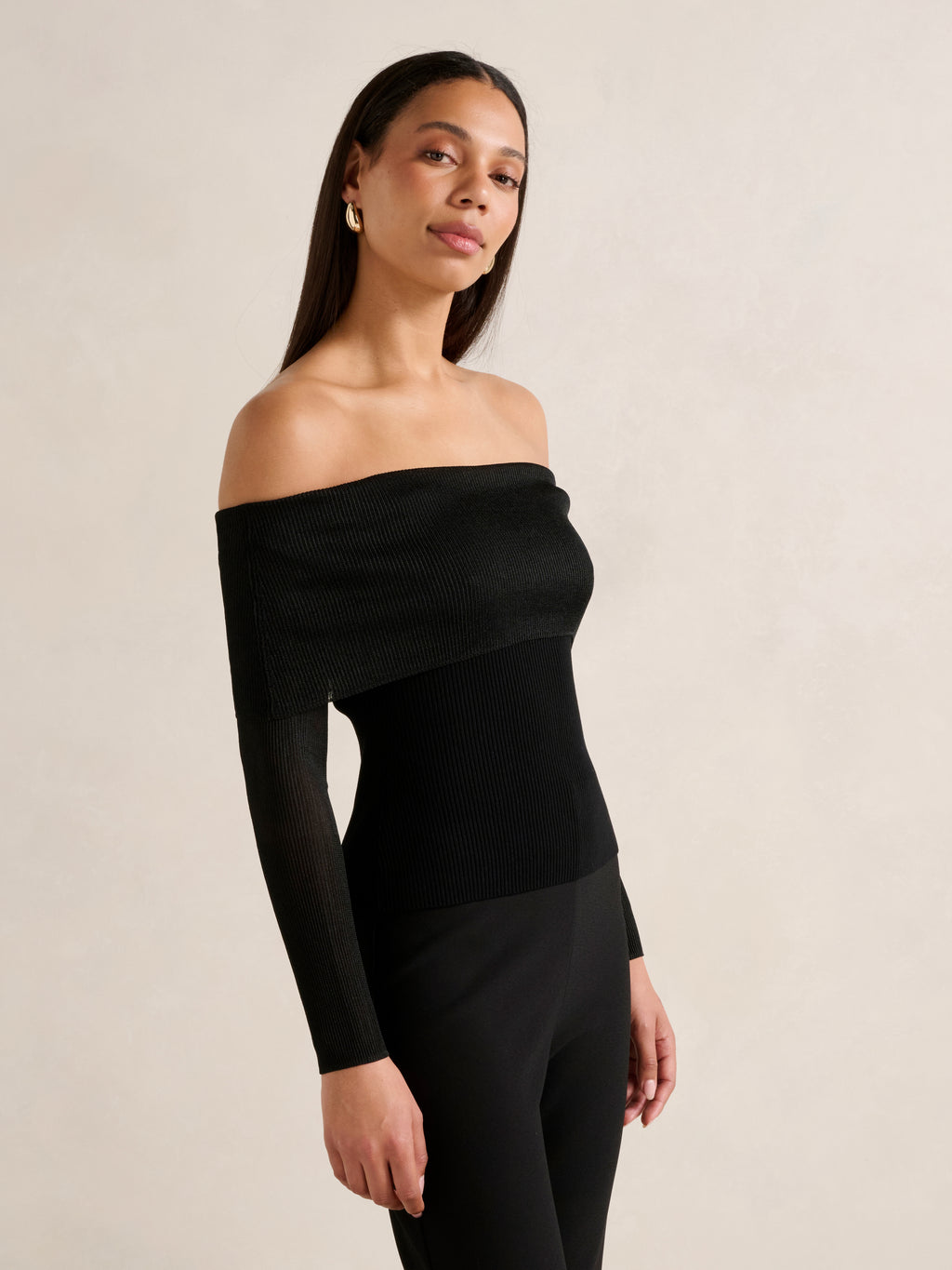 Brynn Bardot Knit Top