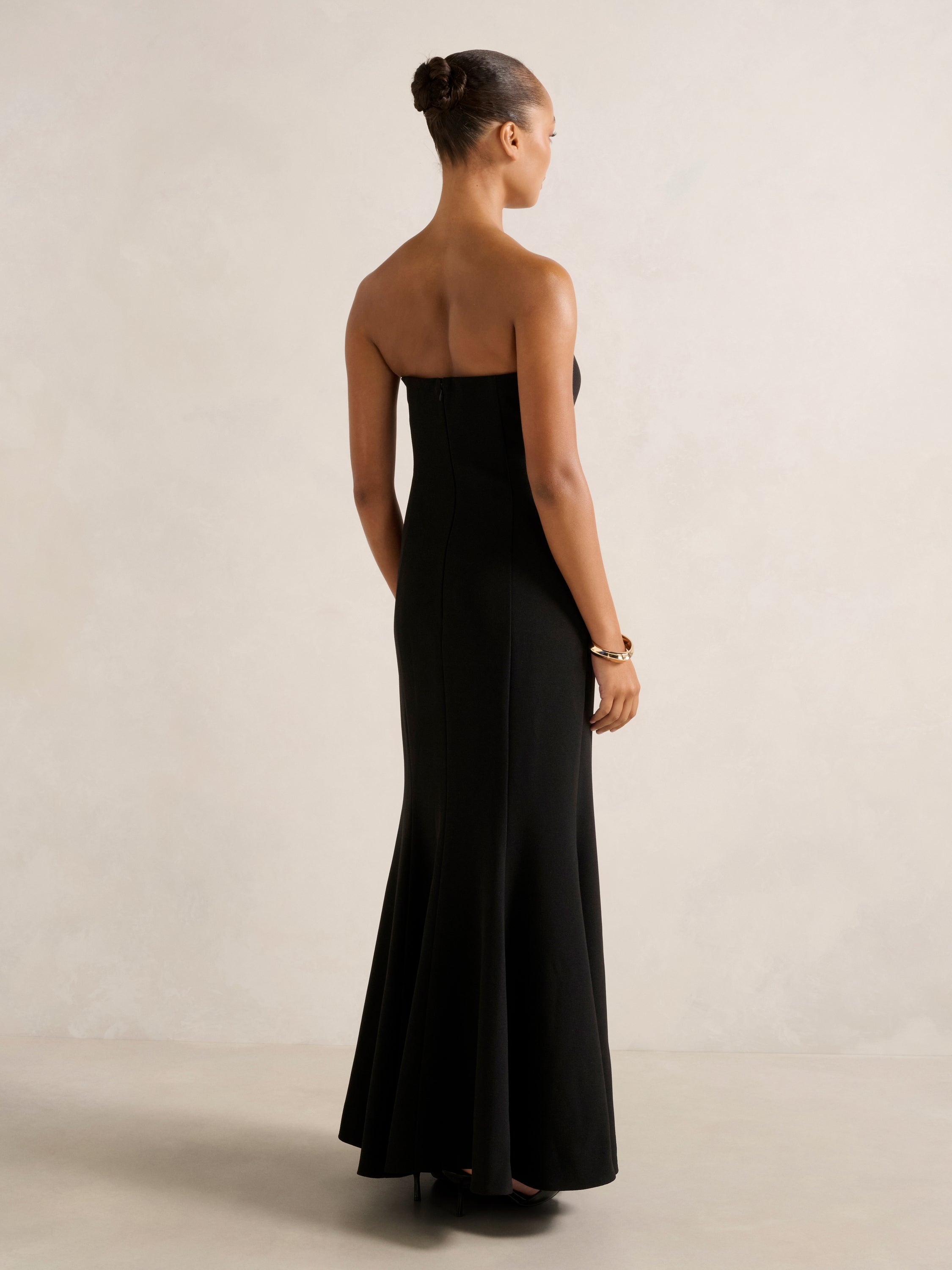 Astra Strapless Fishtail Maxi Dress