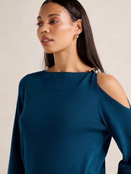 Alessia Cold Shoulder Sweater