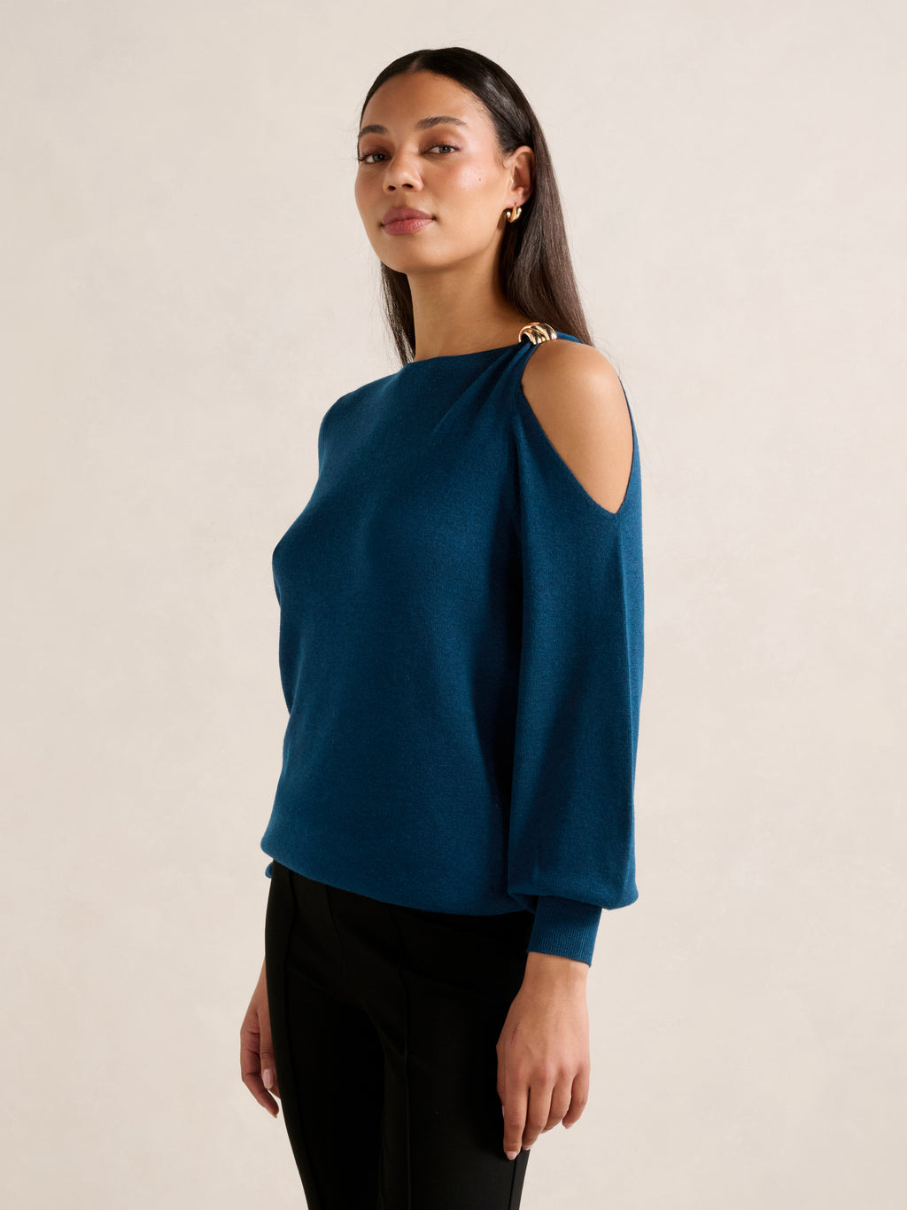 Alessia Cold Shoulder Sweater