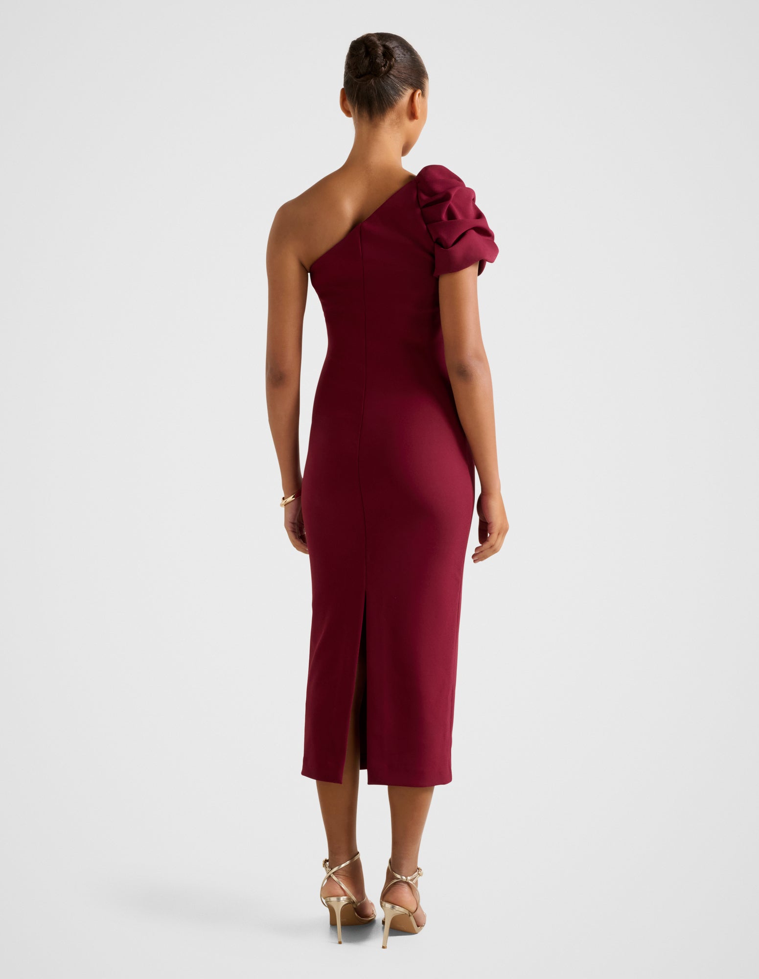 Linda One Shoulder Midi Dress