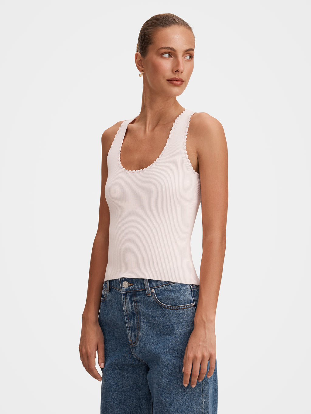 Bree Crochet Detail Knit Tank