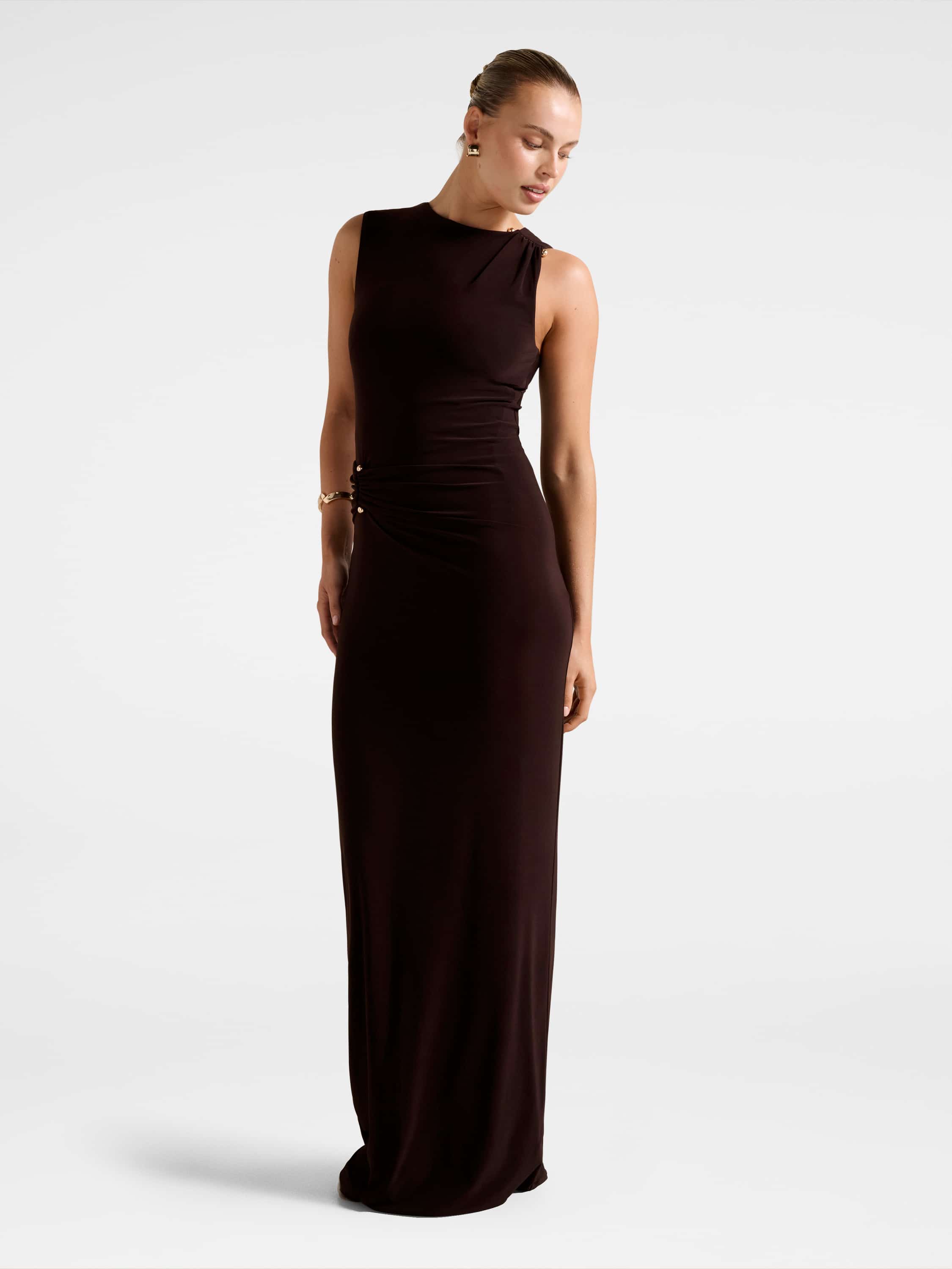 Jess Hardware Bodycon Maxi Dress