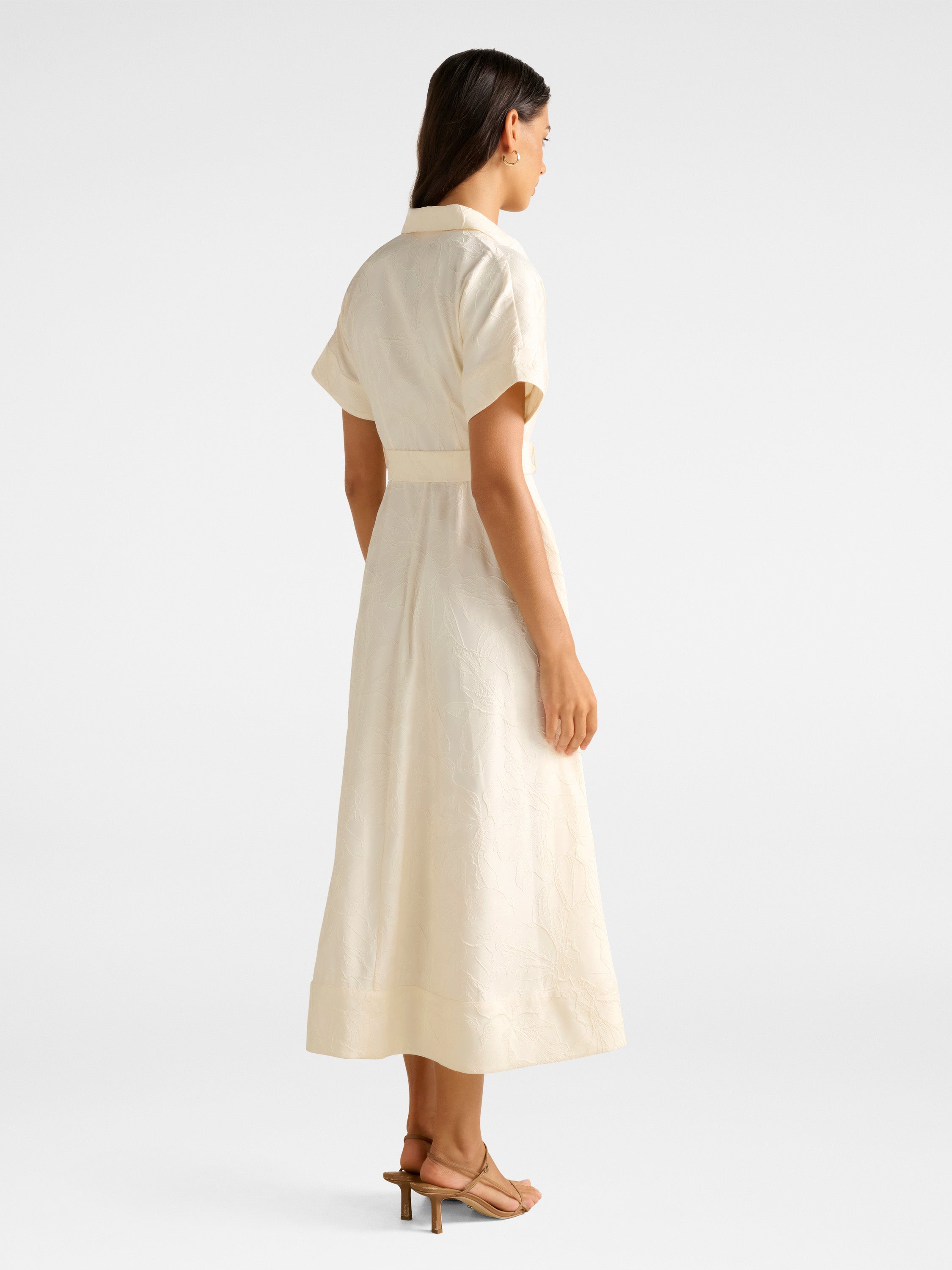 Judith Jacquard Shirt Midi Dress