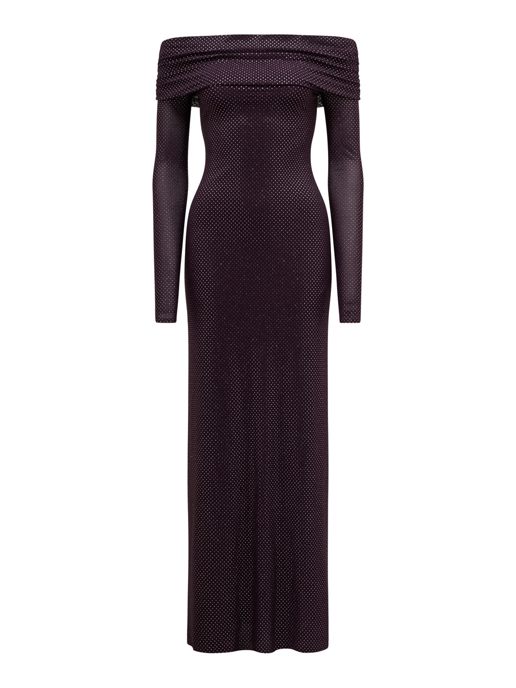 Effie Bardot Heatseal Maxi Dress