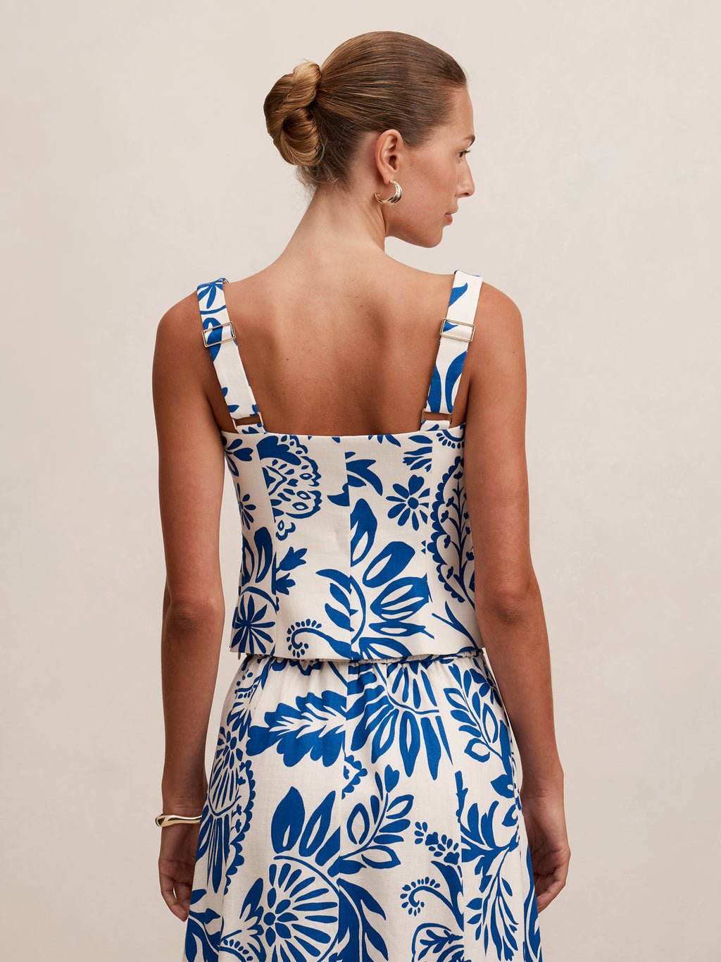 Darcy Printed Linen Top