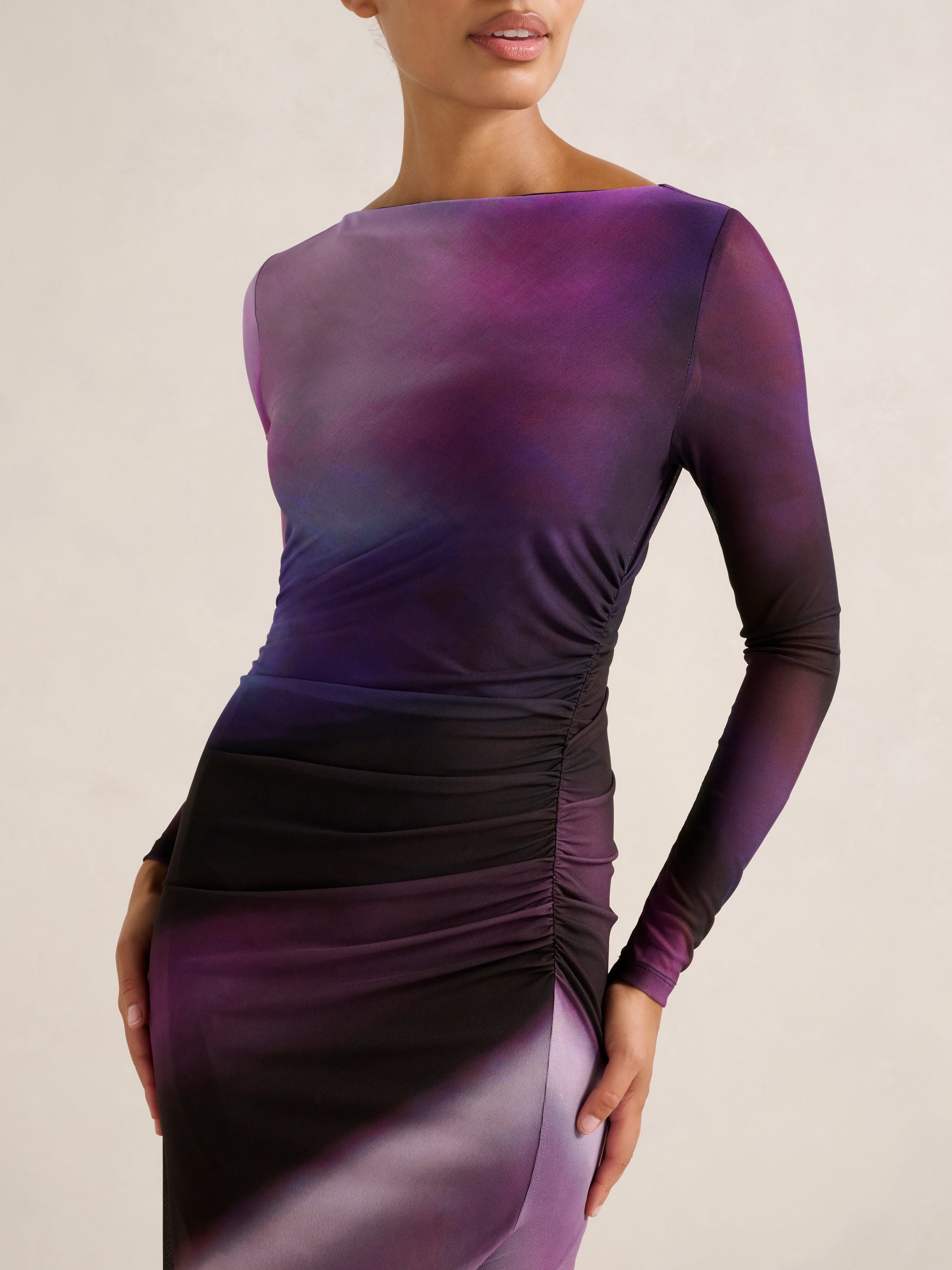 Stephanie Long Sleeved Midi Dress