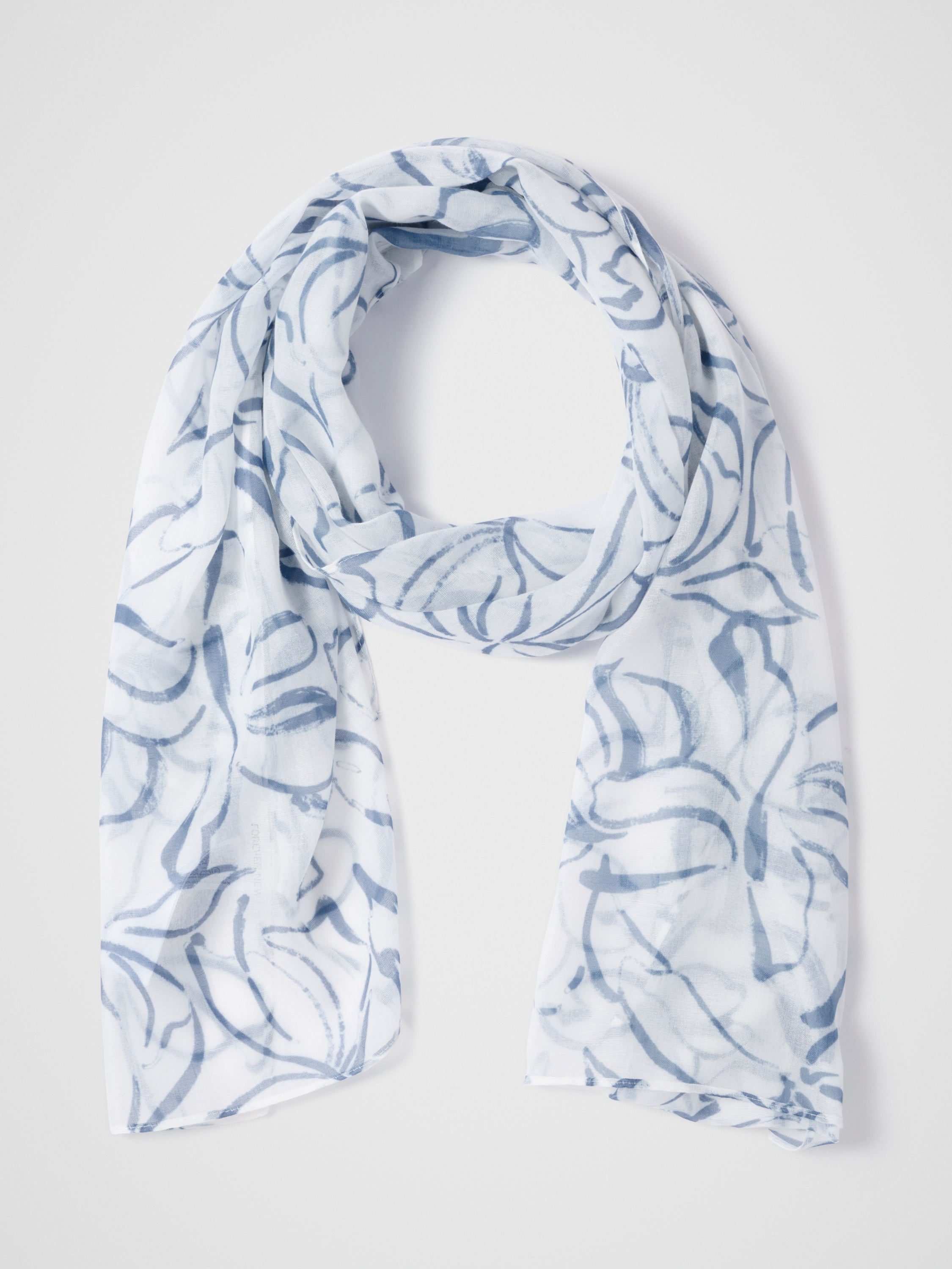 Eden Floral Print Lightweight Scarf