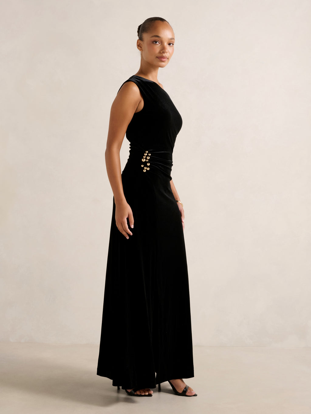 Winslet Off Shoulder Velvet Gown