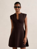 Katerina Petite Crepe Knit Mini Dress