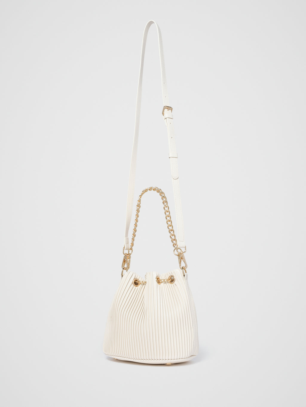 Dahlia Drawstring Pleat Bucket Bag