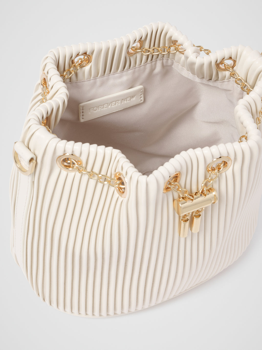 Dahlia Drawstring Pleat Bucket Bag