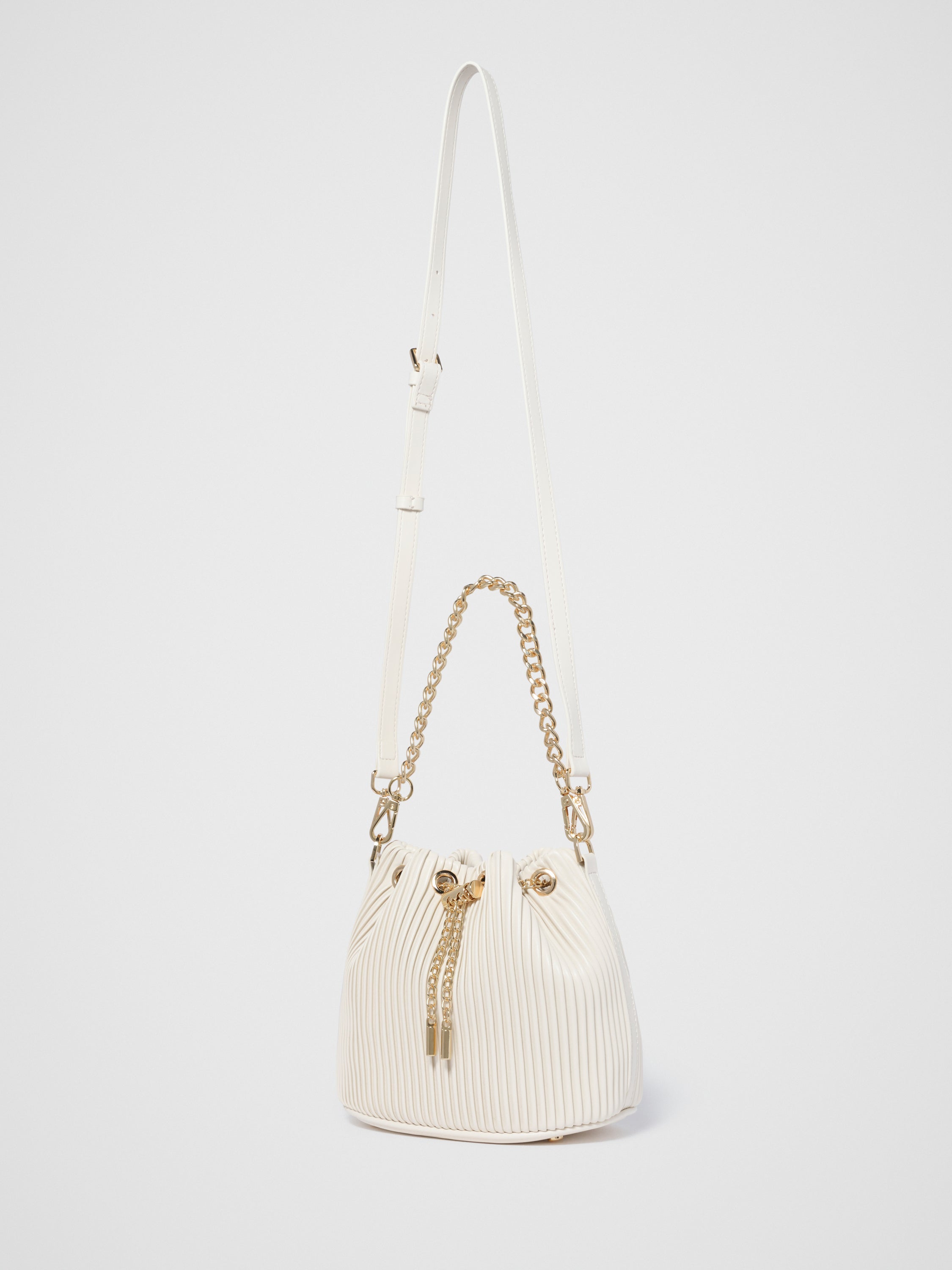 Dahlia Drawstring Pleat Bucket Bag
