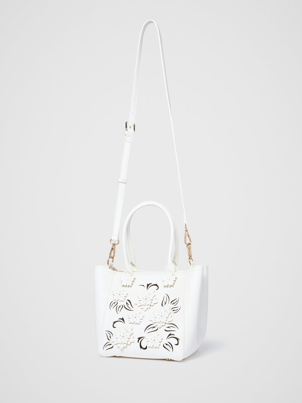 Clementine Cutout Floral Tote