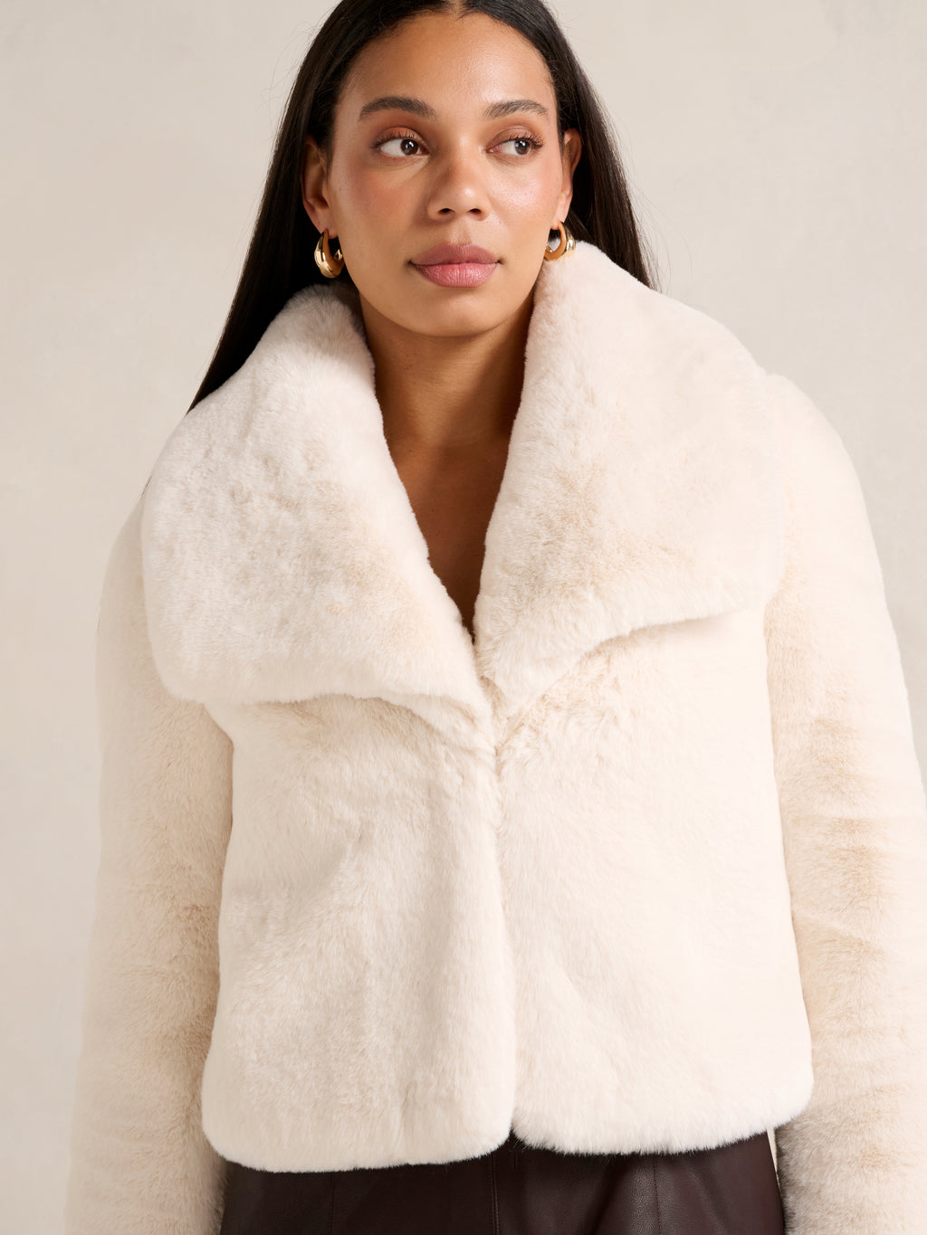Casey Crop Faux Fur