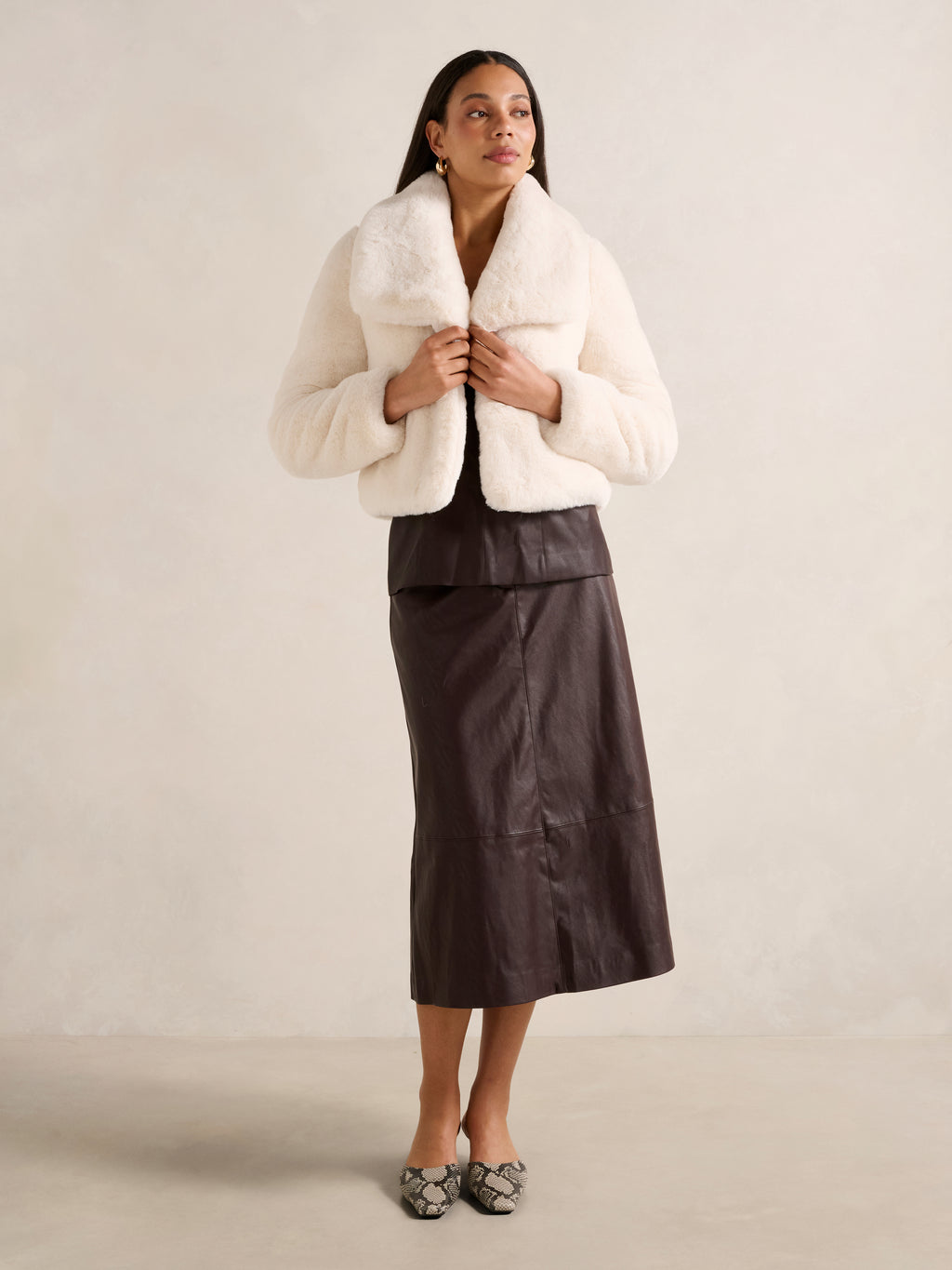 Casey Crop Faux Fur