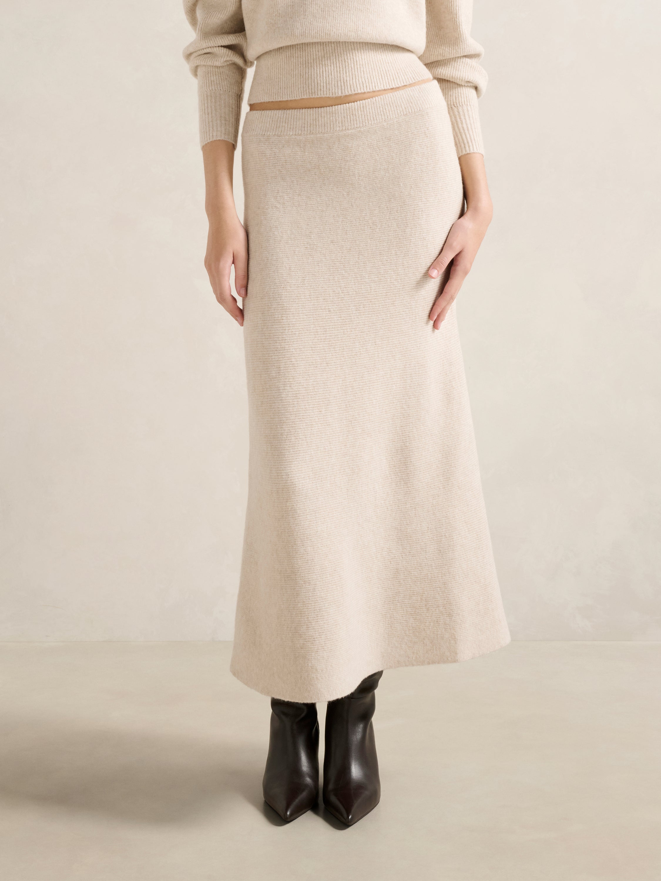 Cora Knitted Midi Skirt