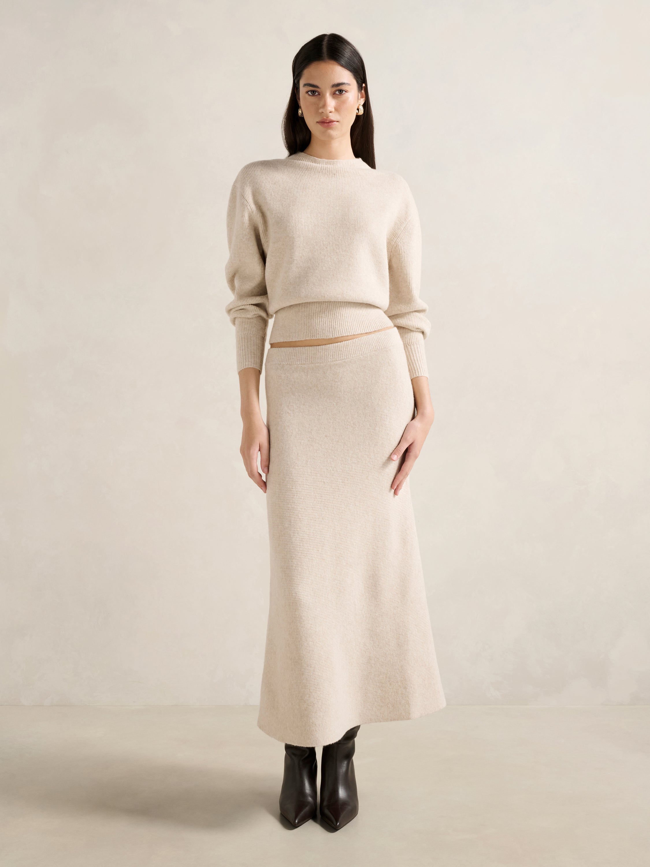 Cora Knitted Midi Skirt