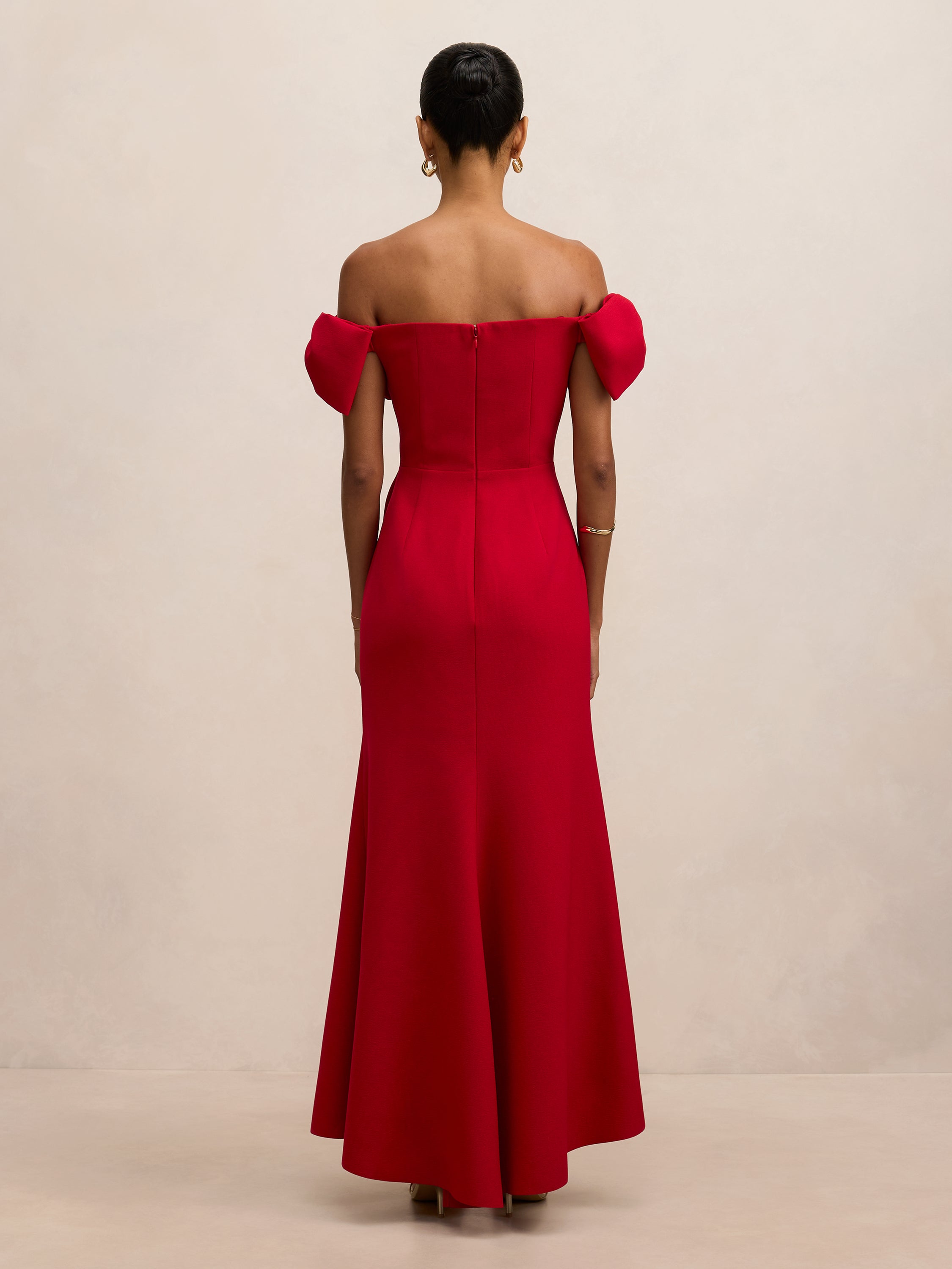 Kalee Petite Bow Maxi Dress