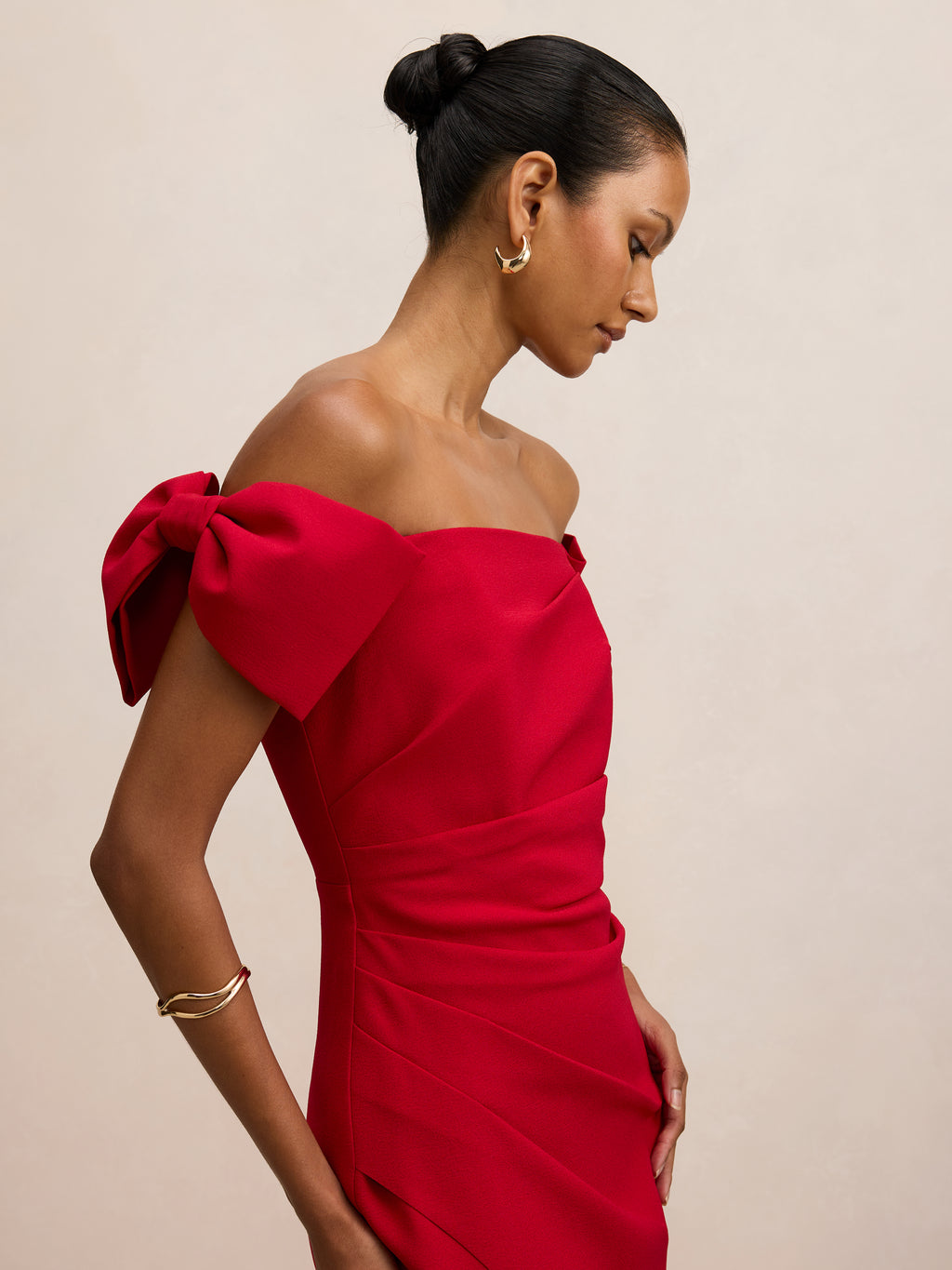 Kalee Petite Bow Maxi Dress