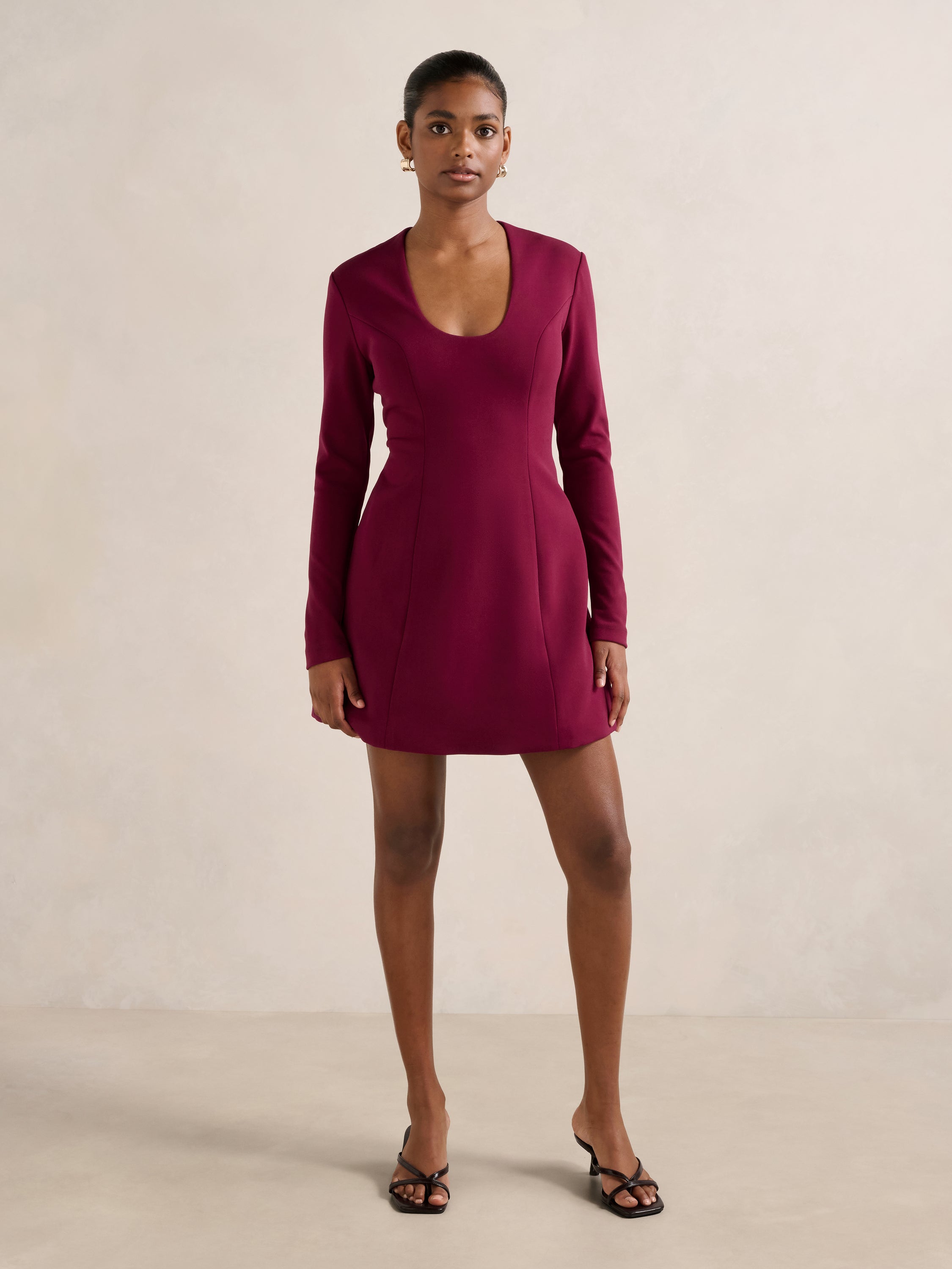 Ruby Petite Long Sleeve Mini Dress
