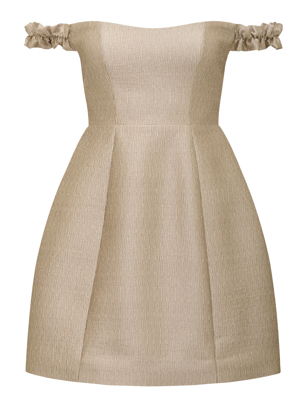 Mandy Petite Bardot Ruffle Mini Dress