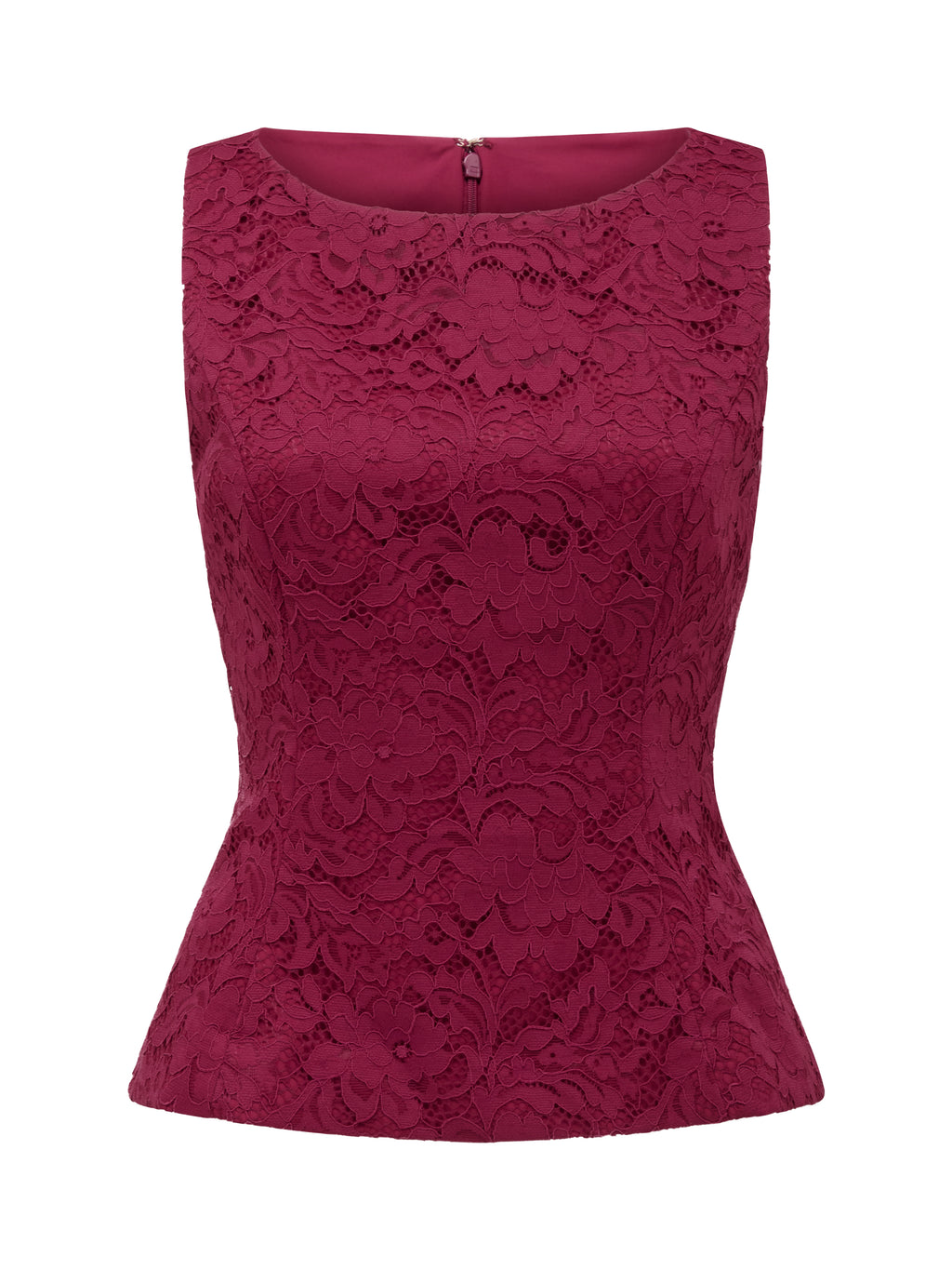 Loretta Lace Peplum Top