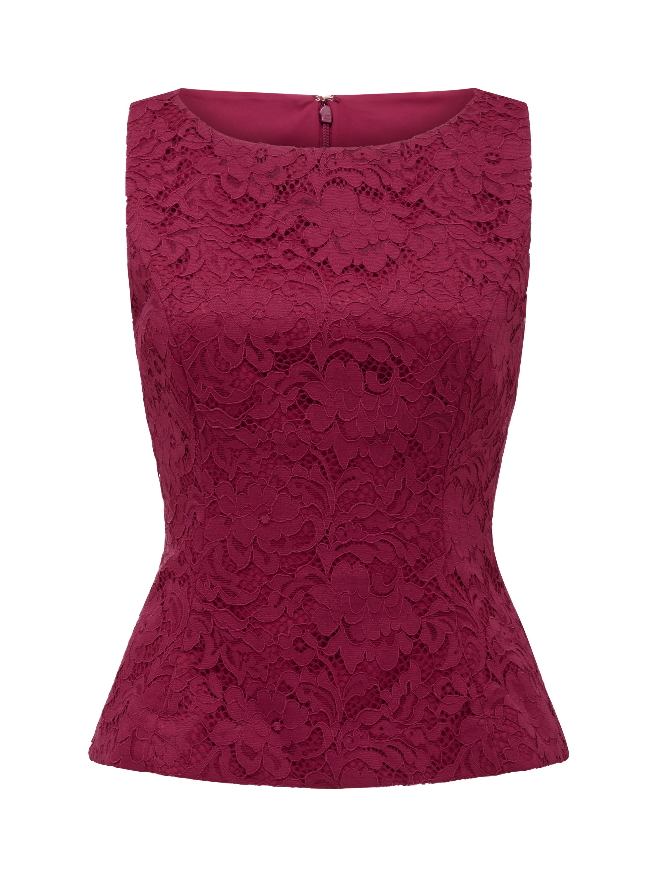 Loretta Lace Peplum Top