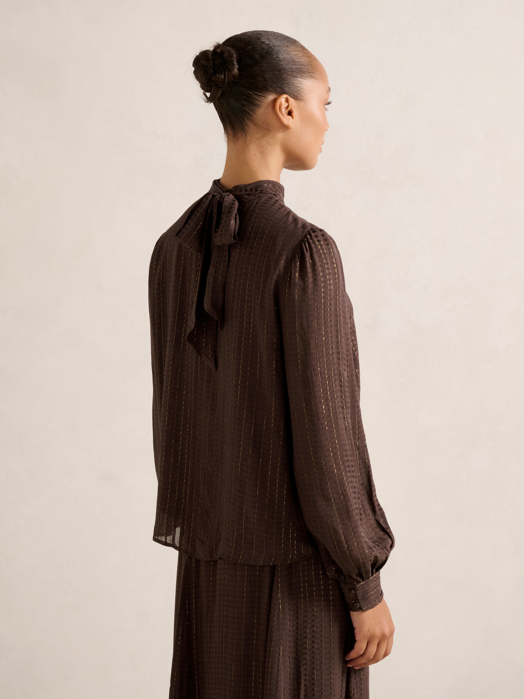 Preslee Neck Tie Blouse