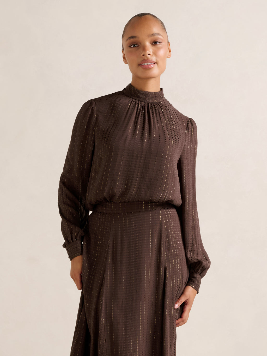 Preslee Neck Tie Blouse