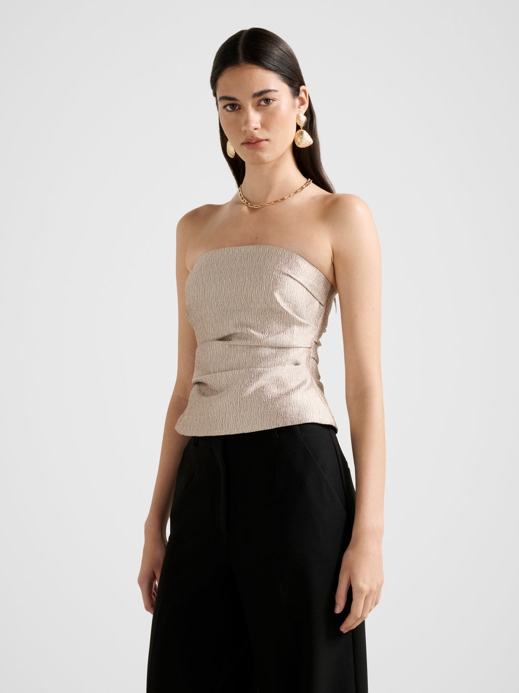 Kamila Tucked Strapless Bandeau