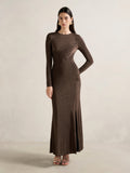 Farrah Glitter Draped Maxi