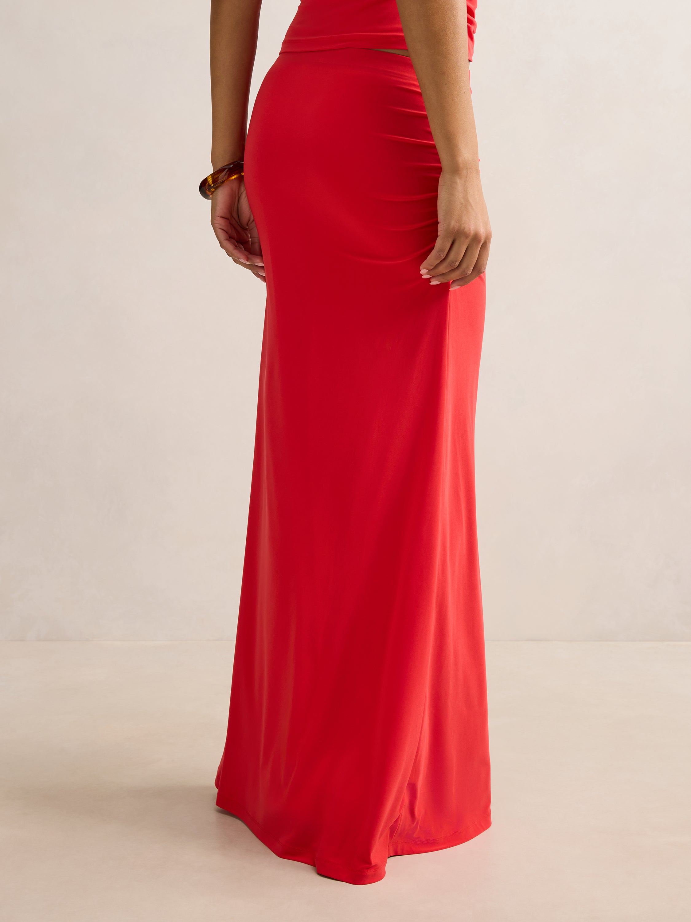 Mimi Flute Maxi Skirt