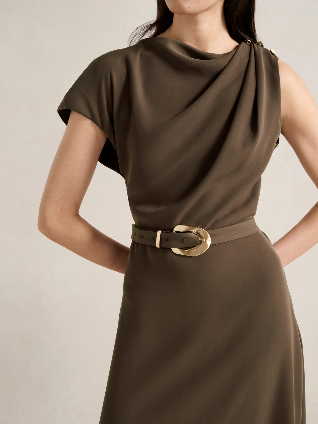 Kylee Draped Midi Dress