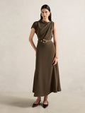 Kylee Draped Midi Dress