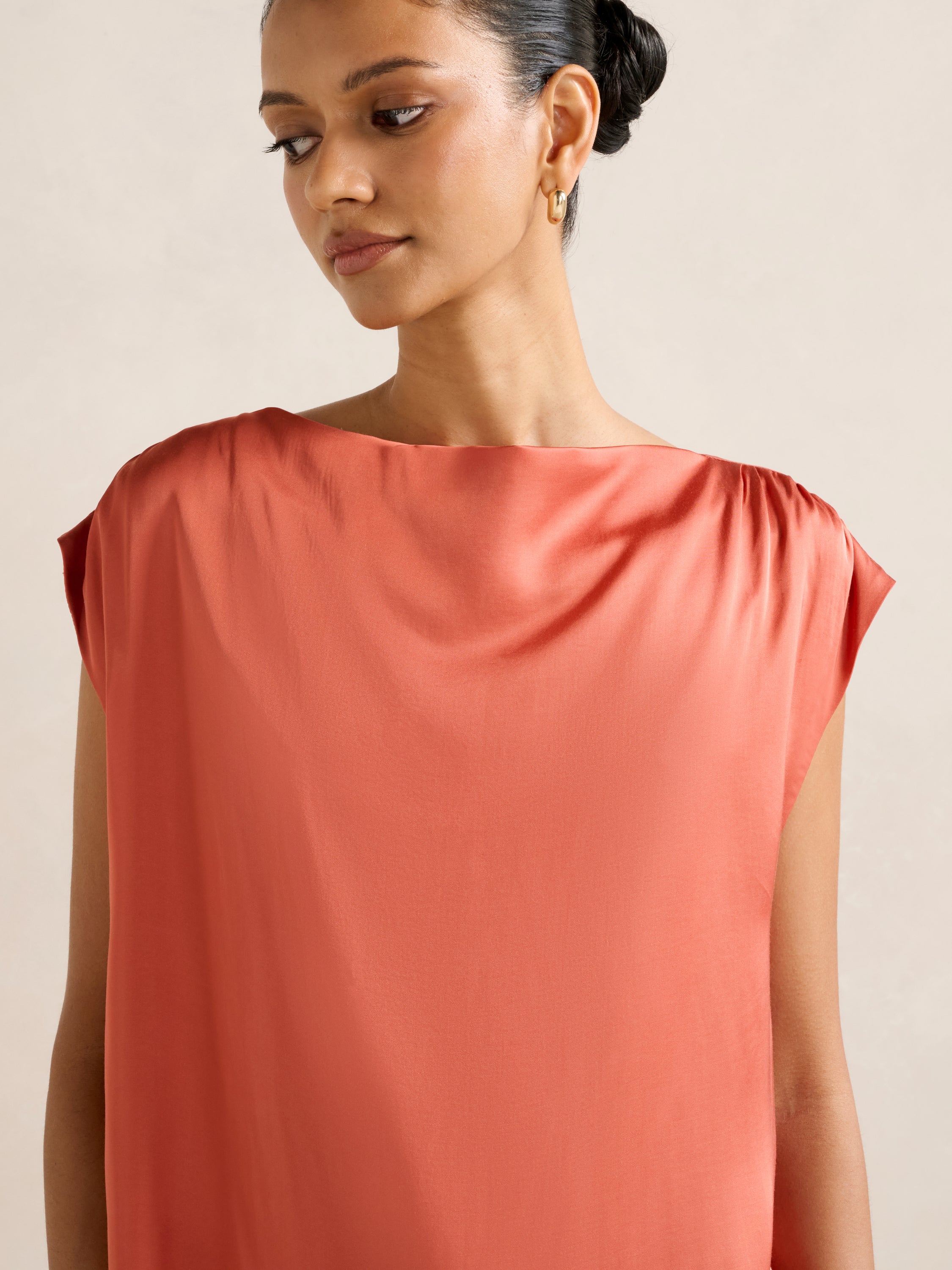 Frida Petite Funnel Neck Top