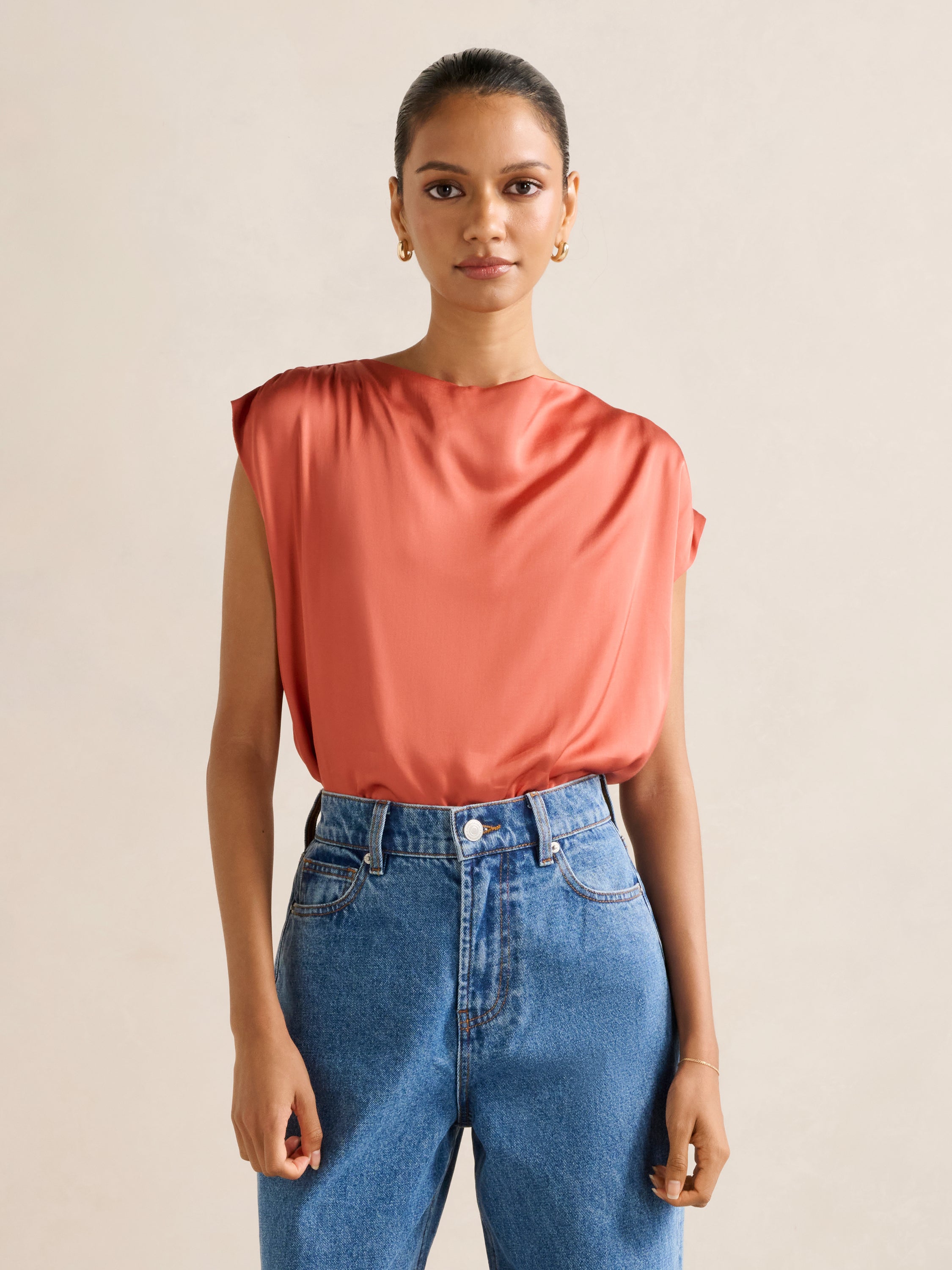 Frida Petite Funnel Neck Top