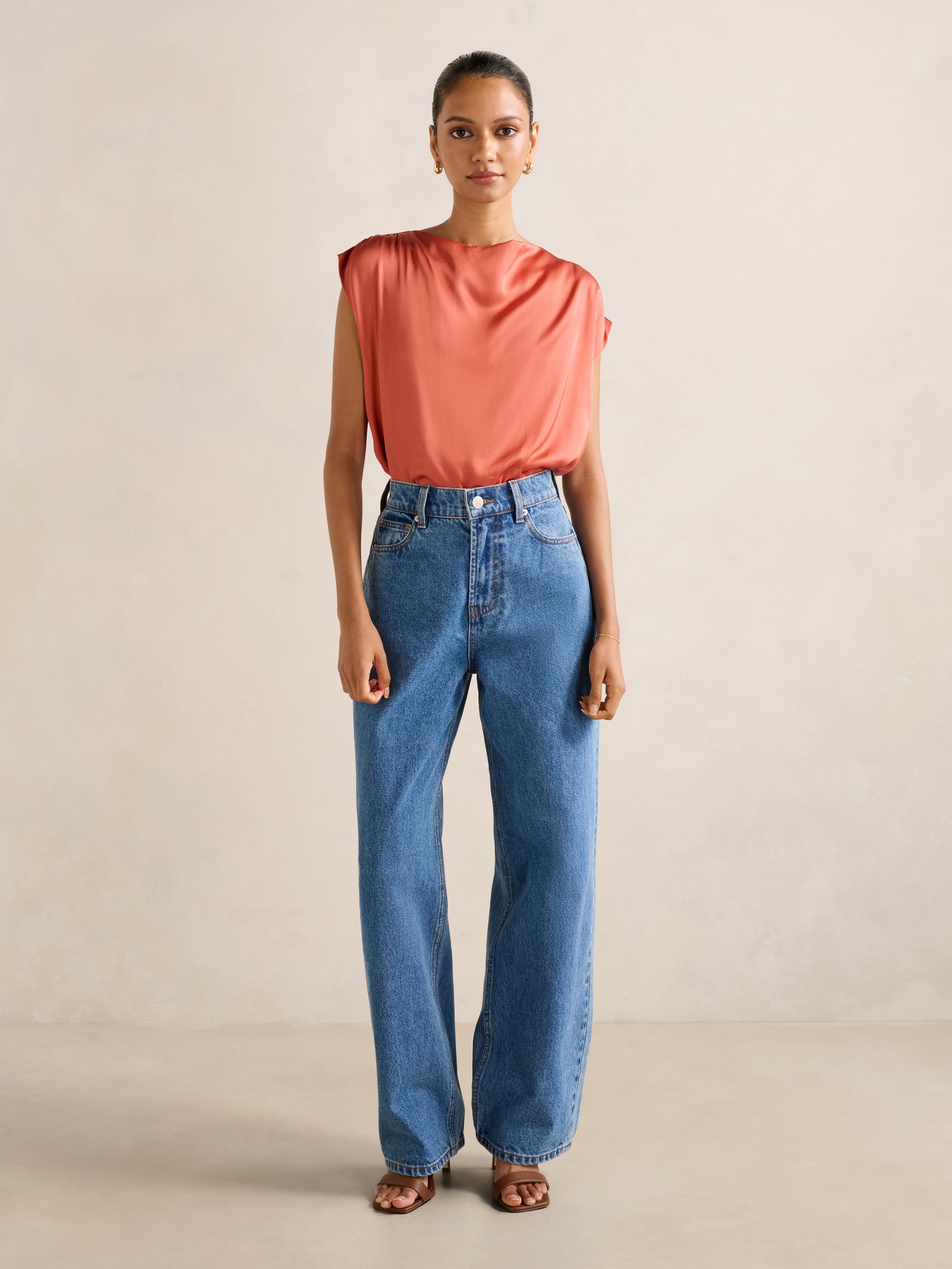 Frida Petite Funnel Neck Top