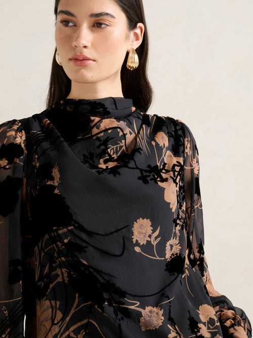 Amaya Drape Blouse