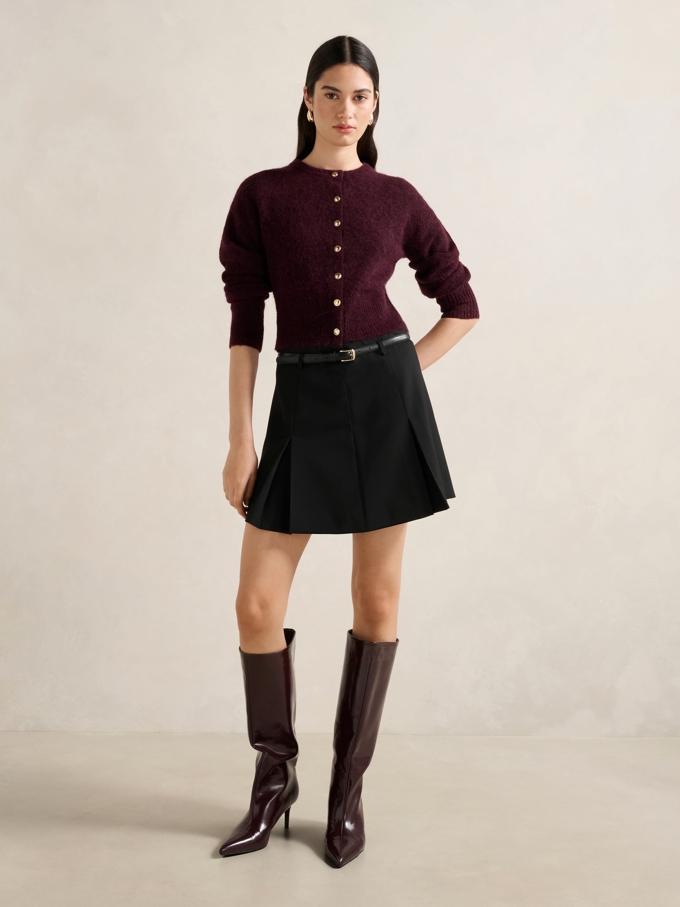 Delilah Belted Mini Skirt