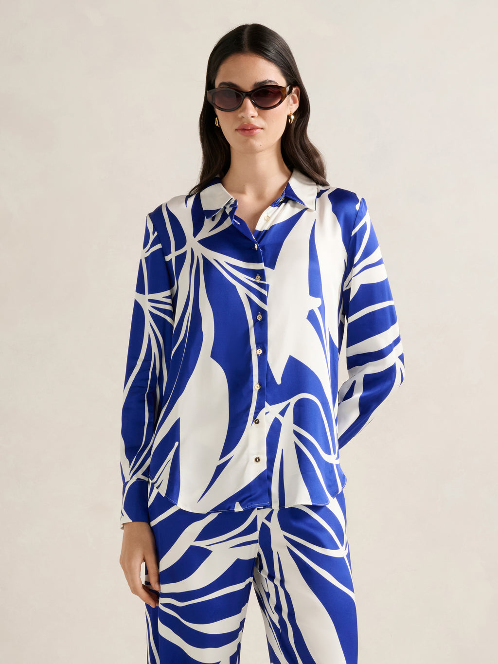 Lydia Oversized Satin Shirt
