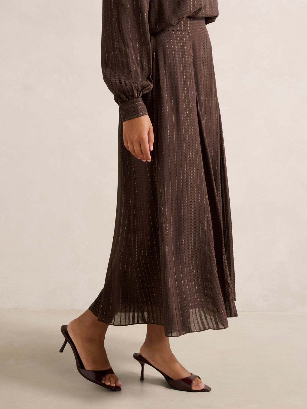 Preslee Godet Midi Skirt
